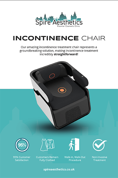 An image of Pelvic Floor Chair Therapy Whitley Sands and the benefits.